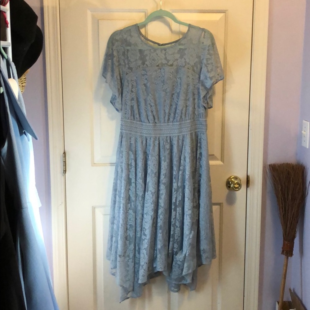 Lace Overlay Dress